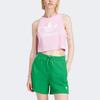 Adidas Originals Letter Logo Print Round Neck Sleeveless Vest Women Tops Pink IP0682