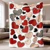 Throw Blanket Sweet Valentine Motif Cozy Throw Great Gift For Couples And Love Themed Home Decor Enthusiasts