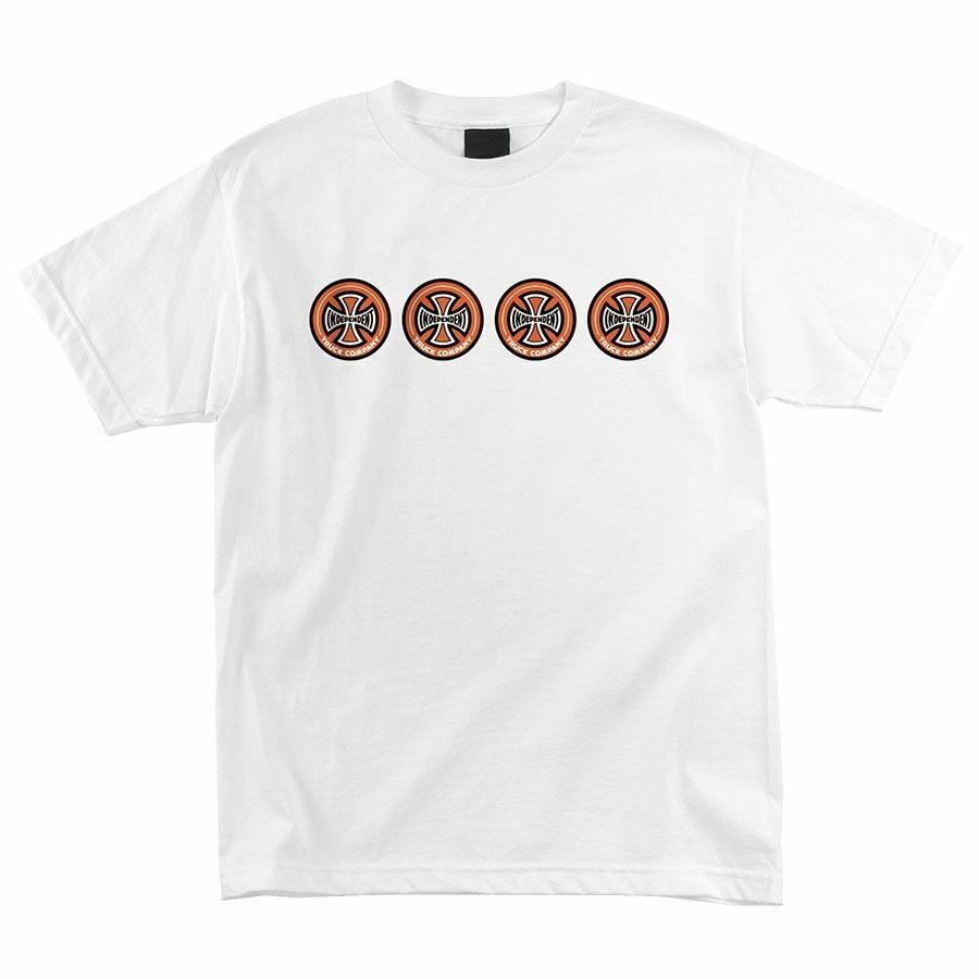 Independent Trucks QUATRO Skateboard T Shirt WHITE S