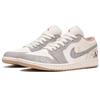 Jordan Air Jordan 1 Abrasion Resistant Low top Vintage Basketball Shoes Men's Beige Gray 553558-169(TeamThree-)