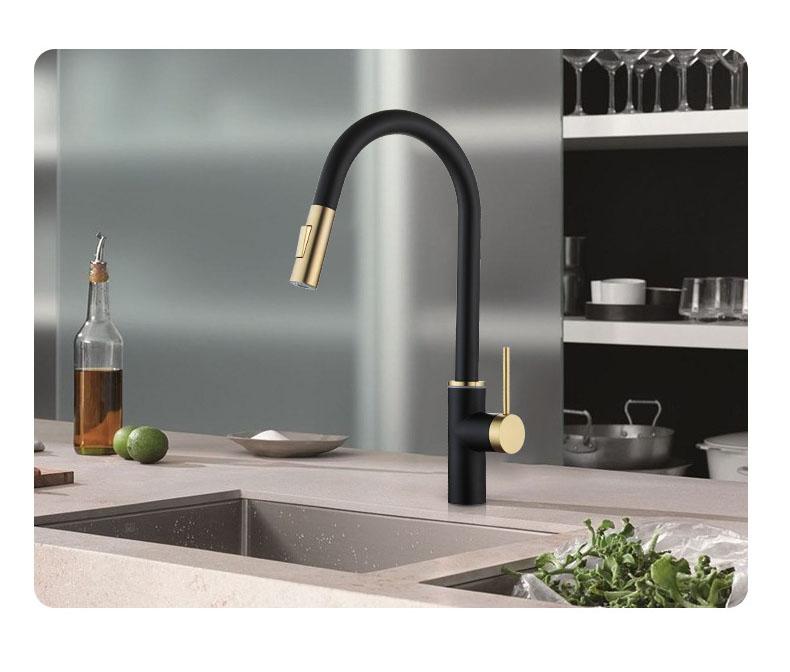 Smart Touch Sensing Pull-out Kitchen Sink Faucet 304 Stainless Steel Retractable Hot And Cold Mixed Washbasin Faucet
