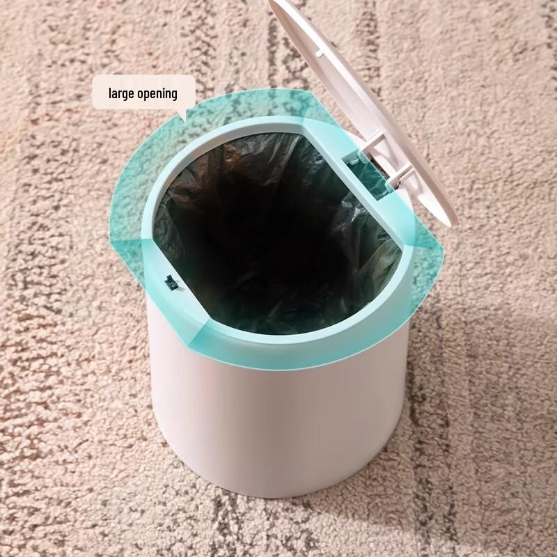 Snygg tryck-soptunna med lock