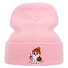 Halloween Ghost Pumpkin Embroidery Knitted Hat Winter Warm Men'S And Women'S Outdoor Wool Hat Winter Cold Hat