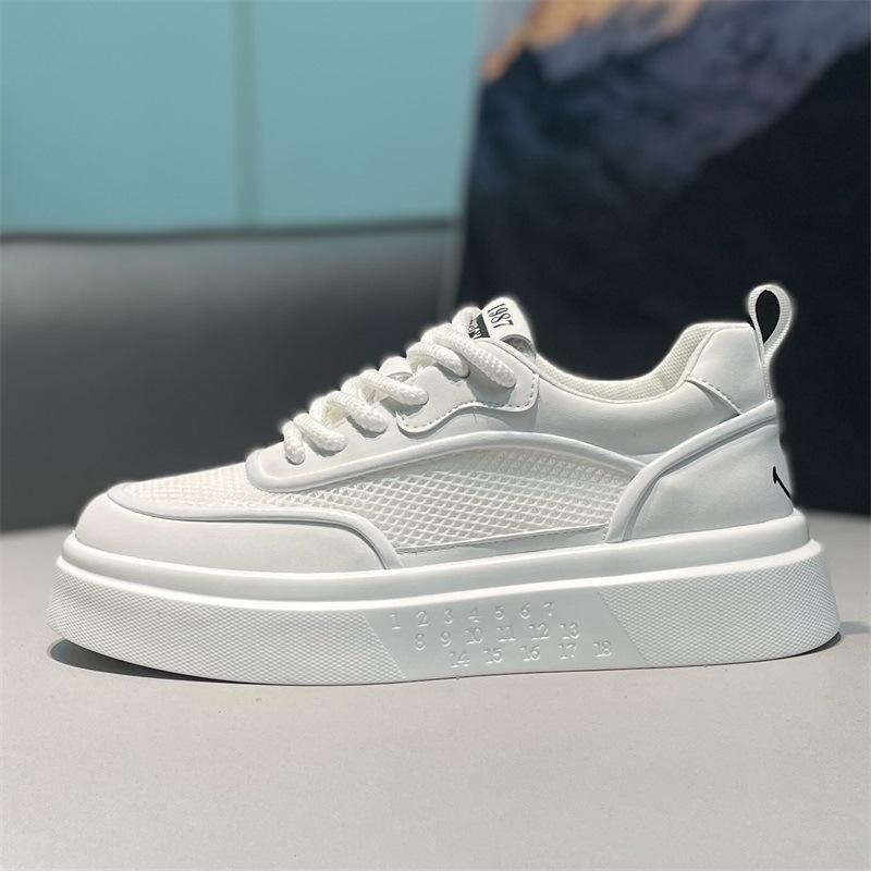 Sommer neue niedrig geschnittene Mesh-Leichtgewicht-Freizeitschuhe weich gefüttert atmungsaktive Schnürschuhe