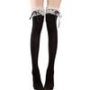 Nylon Lace Knee High Socks Bow Knot  Stockings