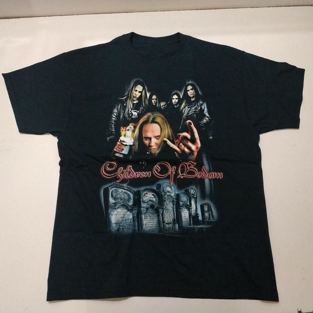 Футболка Children Of Bodom Унисекс Хлопковая Футболка Все Размеры S -5XL BO217 Унисекс Футболка XL