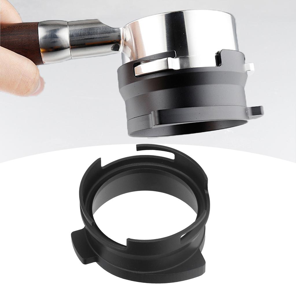 54mm Coffee Portafilter Dosing Funnel Aluminum Alloy Rotatable Dosing Funnel for Coffee Machine