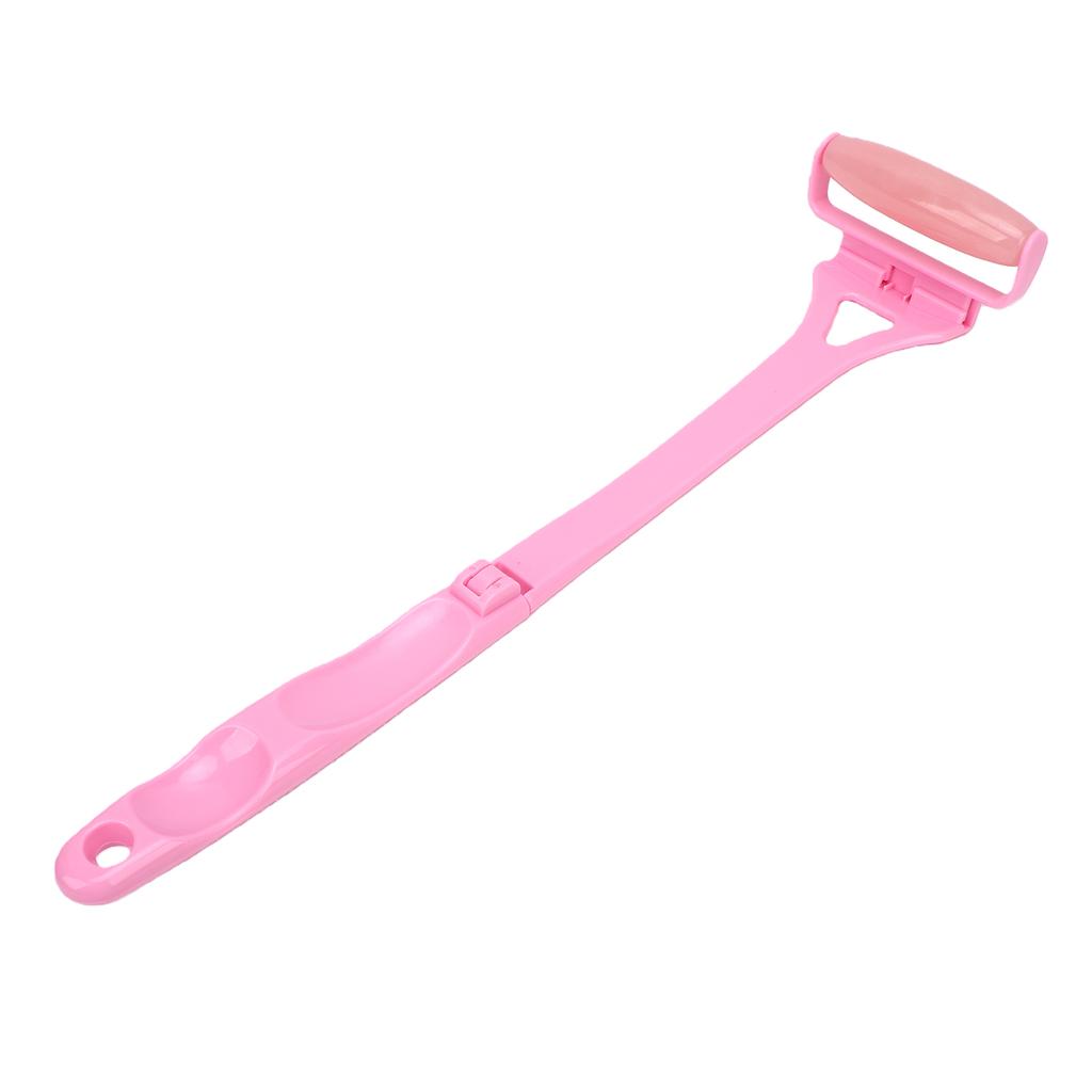 Pink Foldable Long Handle Lotion Applicator Cooling Rollers Back Lotion Applicator Massage with Replacement Roller