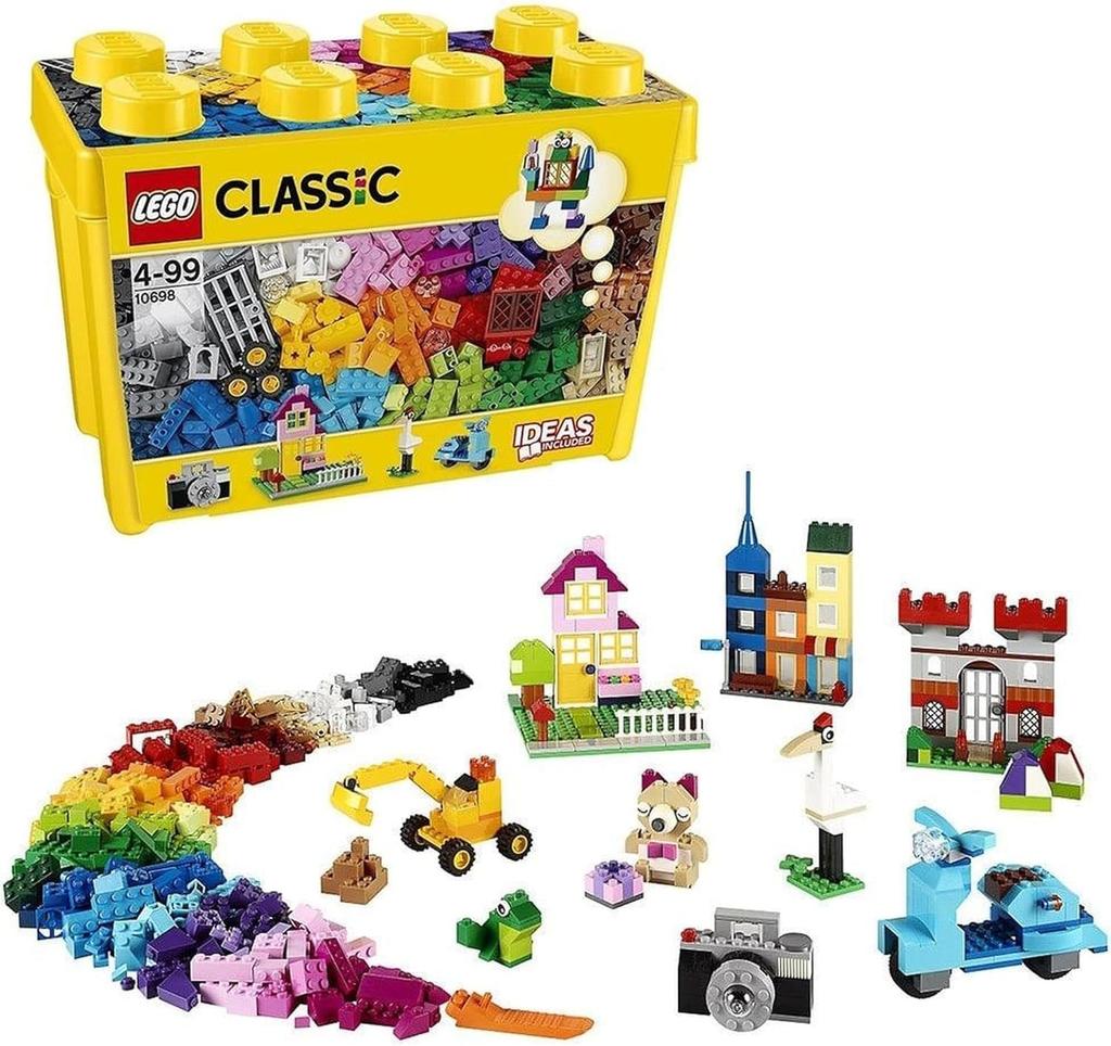 Yellow Idea Box Special Toy, Birthday Gift, Building Blocks, Educational Toy for Boys and Girls, Ages 4, 5, 6, and 7, Pretend Play, City Building,