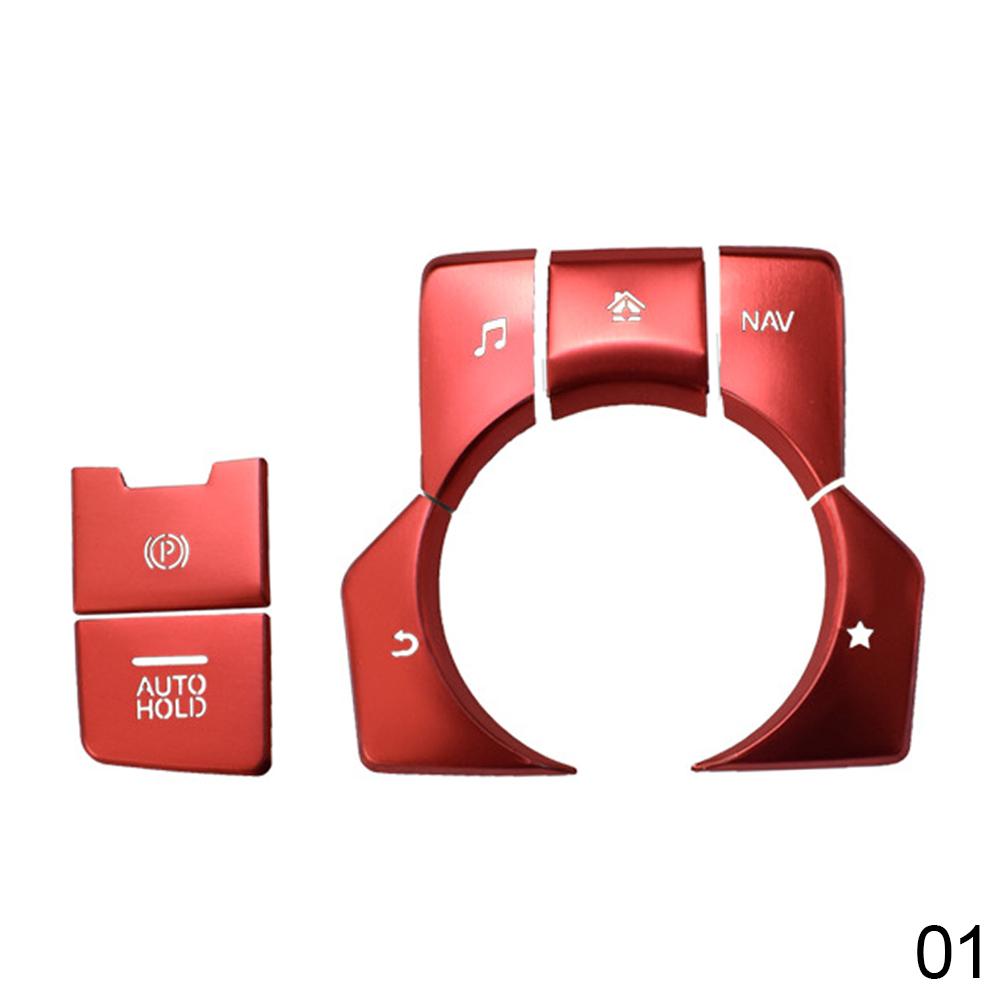 

7 шт. алюминиевый электронный стояночный тормоз автоматическая крышка кнопки парковки для CX-5 Mazda3 AXELA MAZDA6 ATENZA CX-3 CX-4 CAR STYING For left hand drive красный