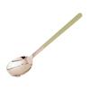 2Pcs 410 Stainless Steel Luxury 4 Color Handle Spoon For Family Dinner Tableware Restaurant Flatware Soup Ladle