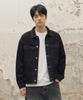 Agod Stone Washed Crop Denim Jacket [Black]