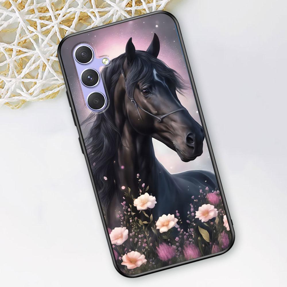 Horse Case for Samsung Galaxy A51 A53 A54 A31 A52 A12 A13 A21s A22 A32 A11 A22 A33 A41 A52s A73 A14 A24 TPU Phone Cover