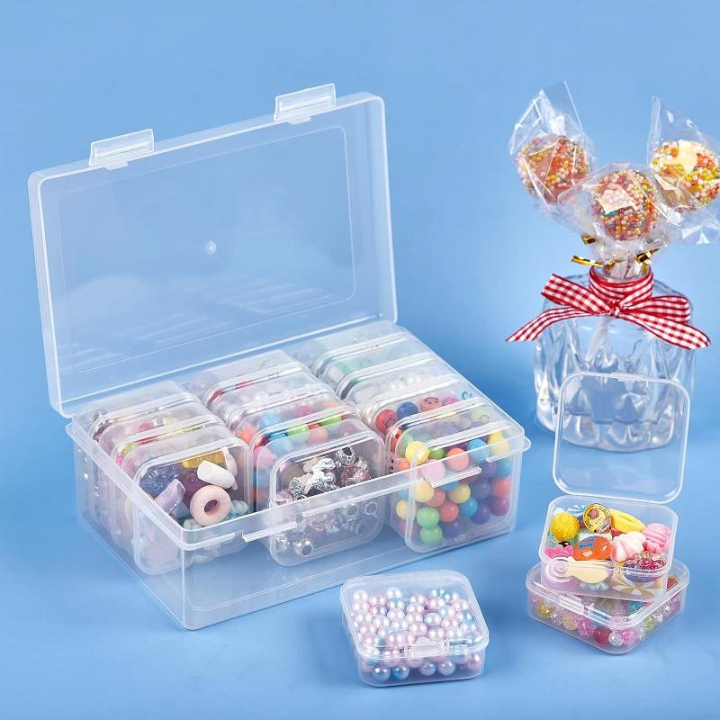Transparent Beads Organizer Box 12/14/15/30 Grid Plastic for DIY
