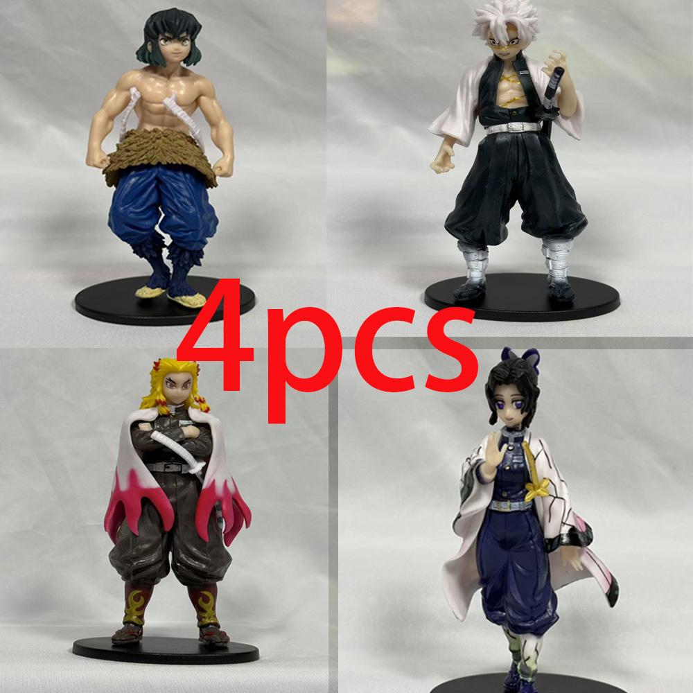 Non-Toxic .Spot Anime Slayer Kimetsu No Yaiba Figure Kamado Tanjirou Action Figure Agatsuma Zenitsu Nezuko Warrior Pvc Model Toys