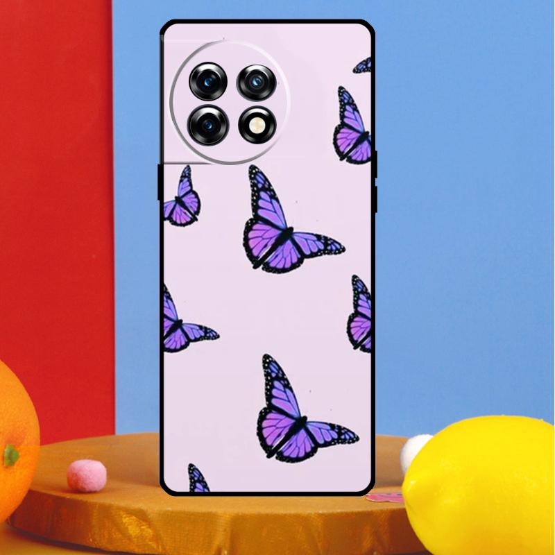 Cute Aesthetic Butterfly Cover For OnePlus 12 11 13 13R 12R 10 Pro 8T 10T OnePlus Nord 4 CE 2 3 Lite N10 N20 N30 Case