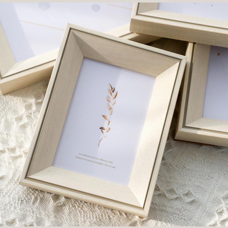Modern Style Photo Frame Nordic Picture Frames Retro Resin  with Stand  Vertical Display for Living Room or Bedroom Decor