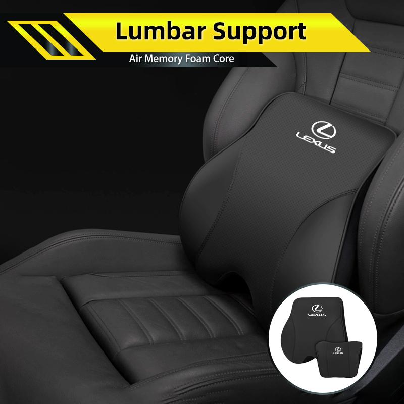 Car Seat Headrest Lumbar Support Pillow Waist Pad Backrest Interior For Lexus IS250 IS200 ES350 GS400 GS430 GX460 HS250h IS300