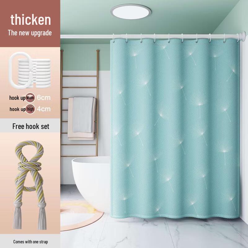 

Dandelion Waterproof Mildew-Proof Shower Curtain Set
