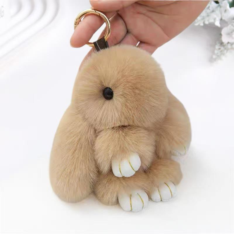 Imitation Otter Rabbit Pendant, Bag Decor, Car Keychain Charm