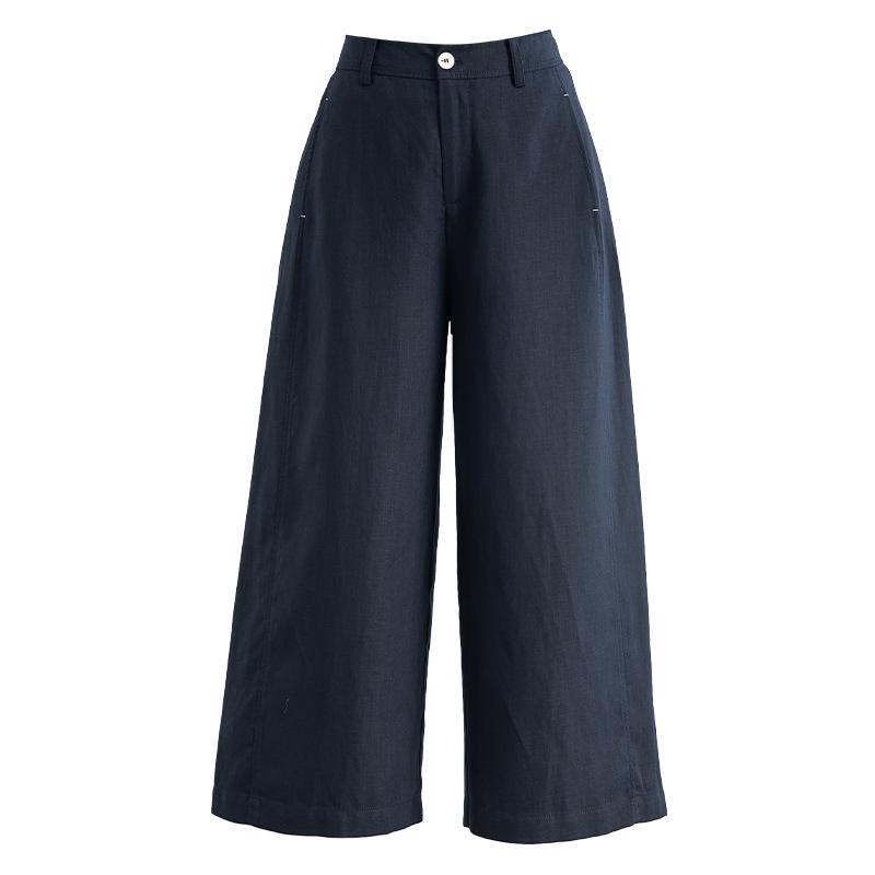 Yi Fei Women s Summer Wide-Leg Tencel Linen Pants - Lightweight, Breathable, and Slimming. 28