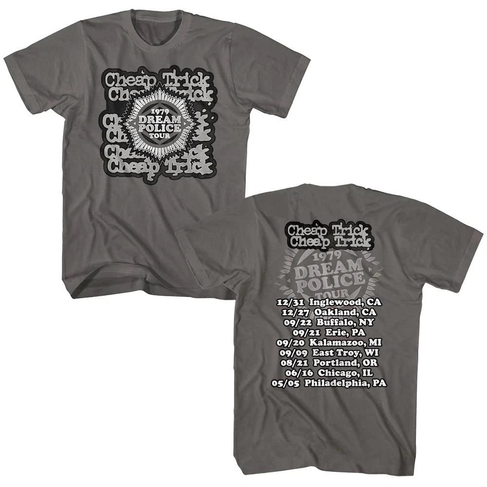 

Cheap Trick Dream Police US Tour 1979 Мужская футболка Рок-группа Винтажный альбом Мерч S