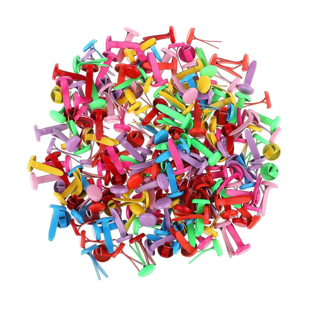 Mini kulaté nýtky Vzorové klipy Kovové těsnicí klipy pro Scrapbooking Papír Kancelářské sponky Řemesla DIY Řemesla 100 kusů/sada