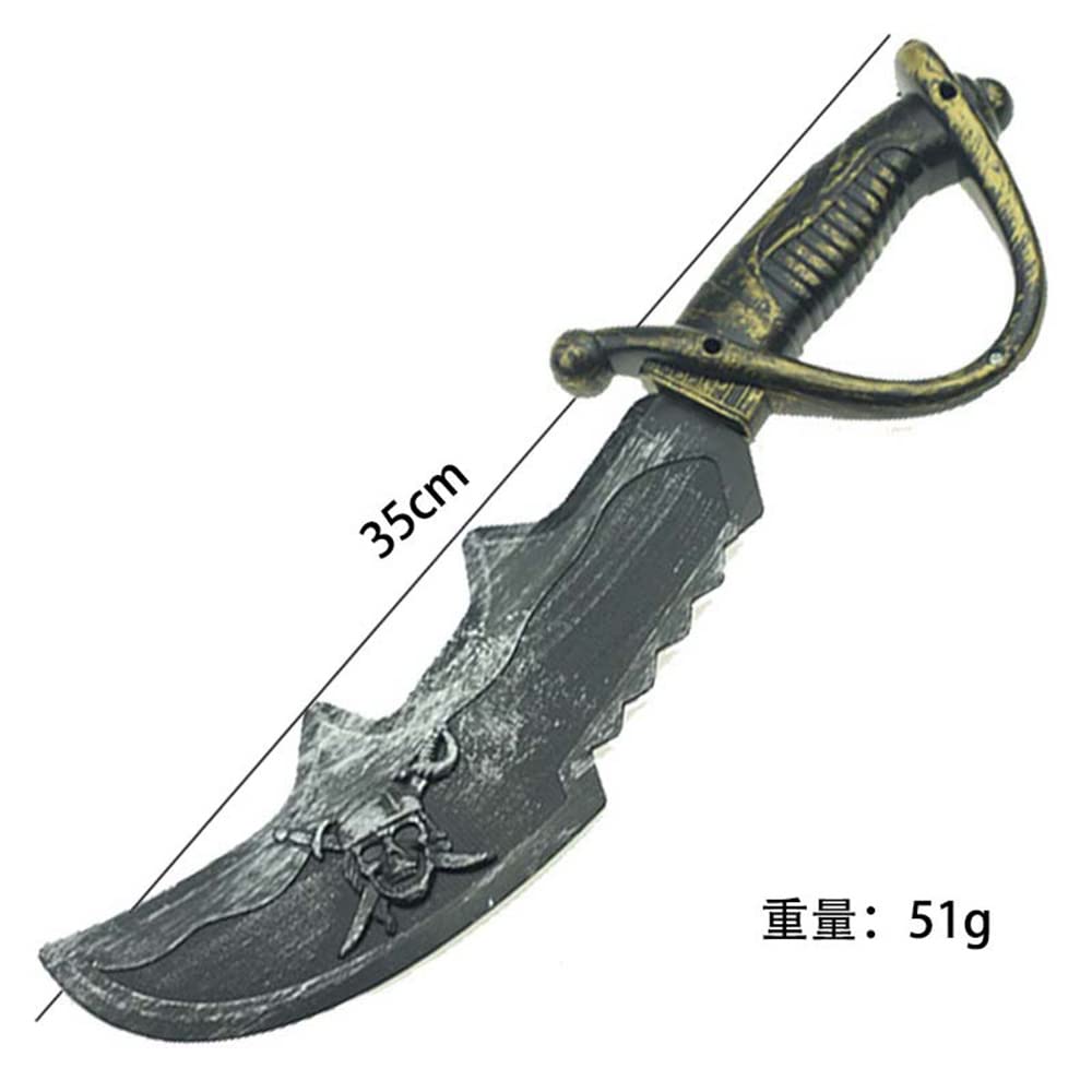 UPENC Pirate Halloween Costume Set for Caribbean with Sword and Skull and Pirate Size Perfect for and Performances Kids, Pirates, Print, Eyepatch,