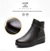 Women's Winter Cotton Flat Heel Short Boots - Non-Slip, Warm, Large Sizes 41-42 for Middle-aged & Elderly