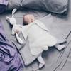 1PC Acrylic Fiber Winter Swaddling Blanket Multifunction Knitted Blanket Bunny Bed Cover Newborn Sleeping Blanket Rabbit Ear