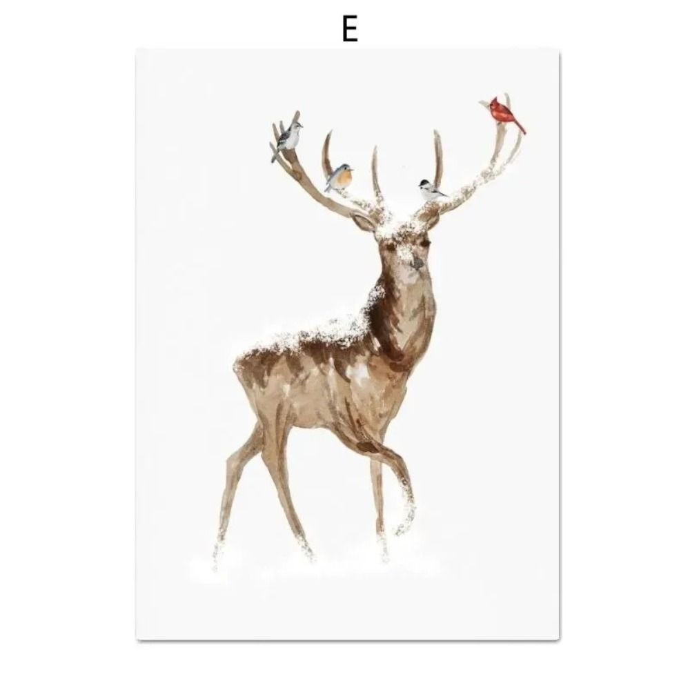Vintage Christmas Metal Wall Decoration, Holiday Sticker Sign