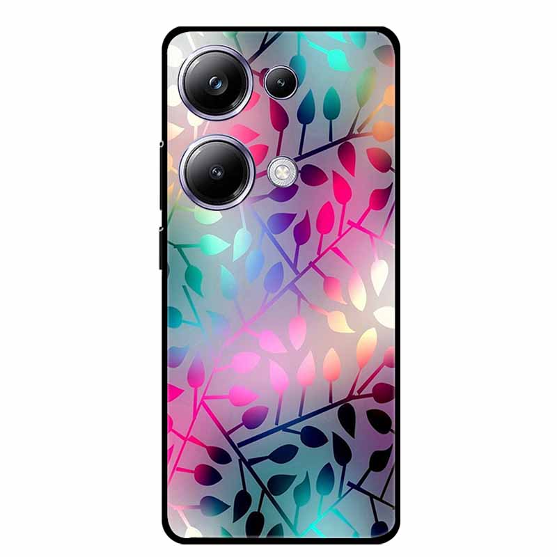 For Xiaomi Poco M6 Pro 4G Phone Case Cover Wolf Shockproof Black Silicone Soft Back Cover Cases For Poco M6 Pro Case M 6 M6Pro