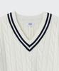 MUSINSA STANDARD Cable V-Neck Cricket Knit [Ivory]
