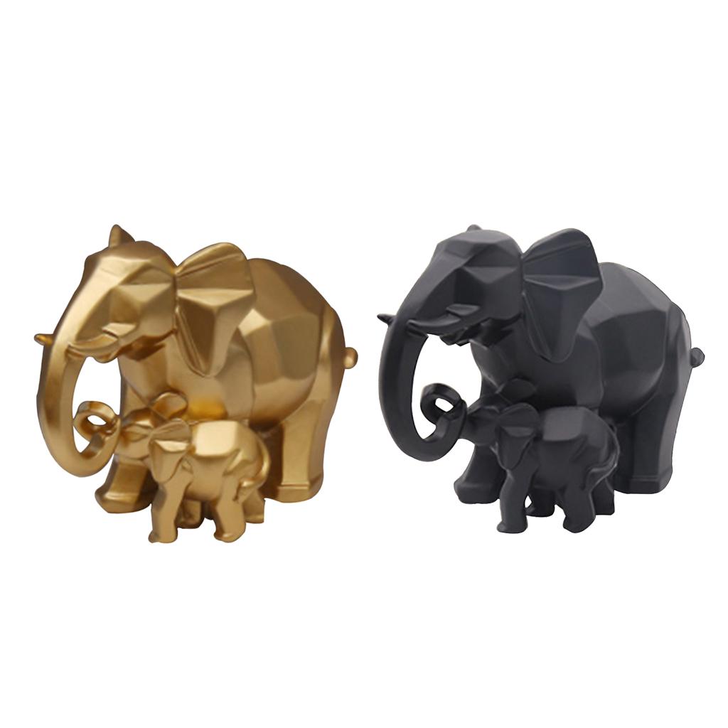 2 Pairs of Desktop Decoration Elephant Statue Home Ornament Delicate Crafts for Home Office Wedding 2 Pairs of Desktop Decoration Elephant Statue Home Ornament Delicate Crafts for Home Office Wedding