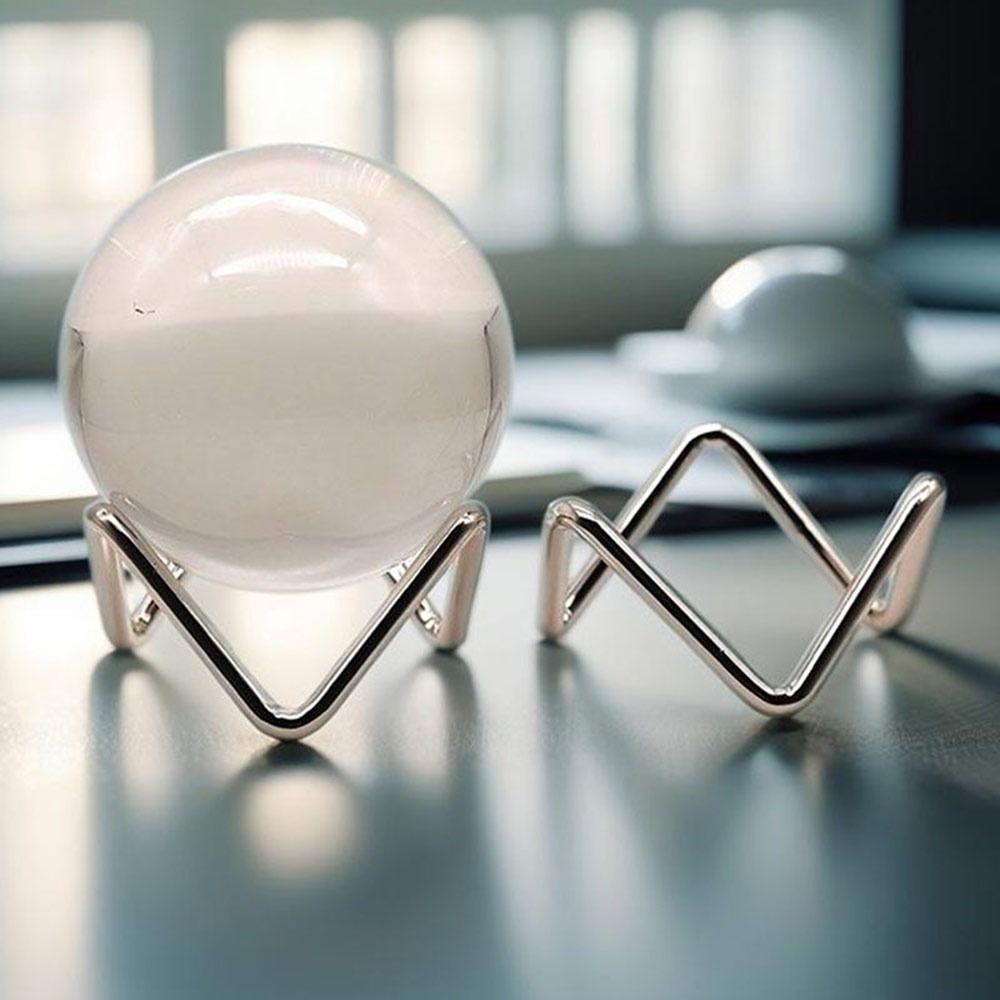 Metallkristallkula Bas Fotorekvisita Mineraler Reliker Stenar Stöd för Heminredning