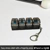 Cross-border 4-key Mechanical Keyboard Decompression Fidget Keychain Toy Tester