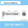 Stainless Steel M4*D5D6 Slotted Shaft Sleeve Screw with Partial Thread and Plain Rod