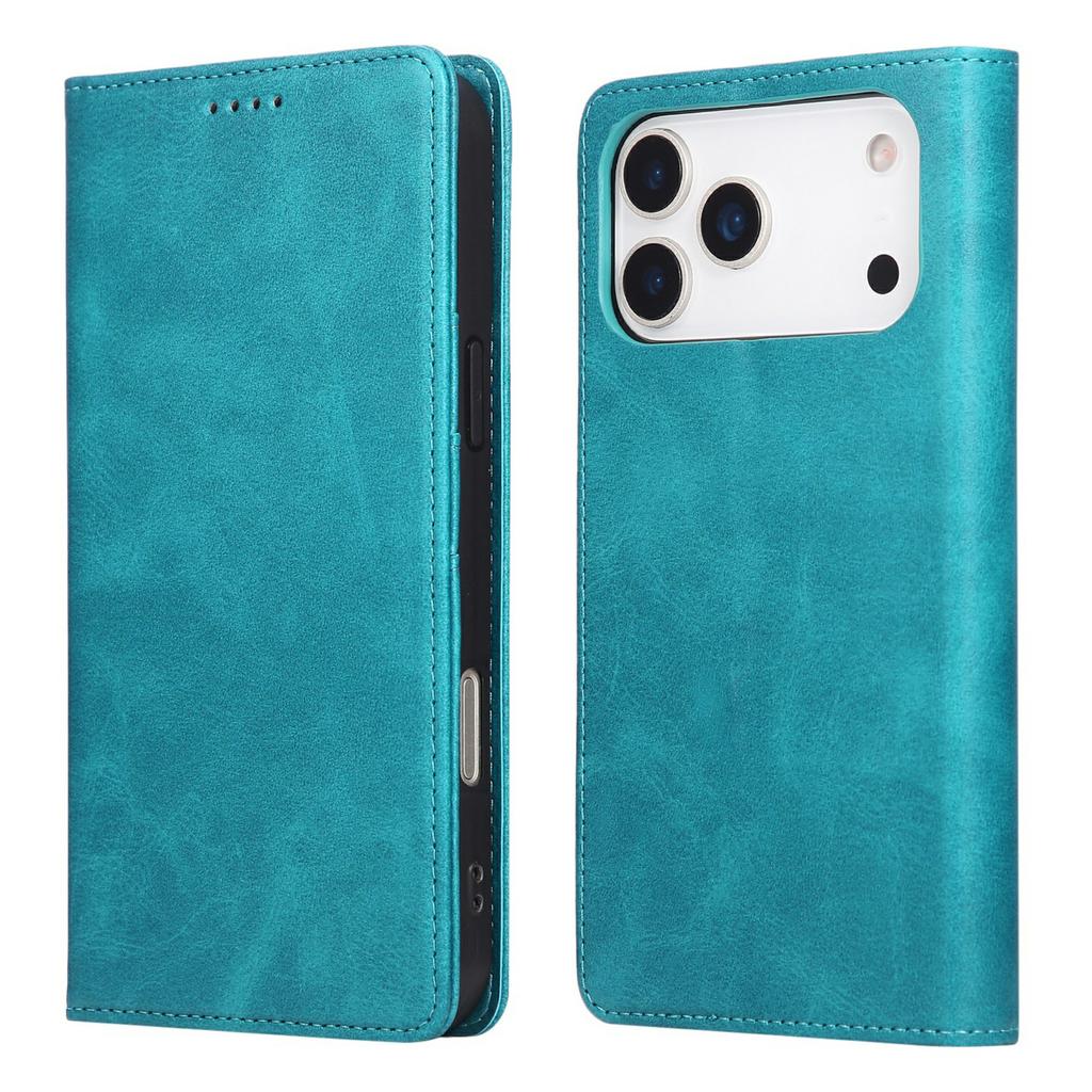 For iPhone 17 Pro Case RFID Blocking PU Leather Phone Wallet Cover