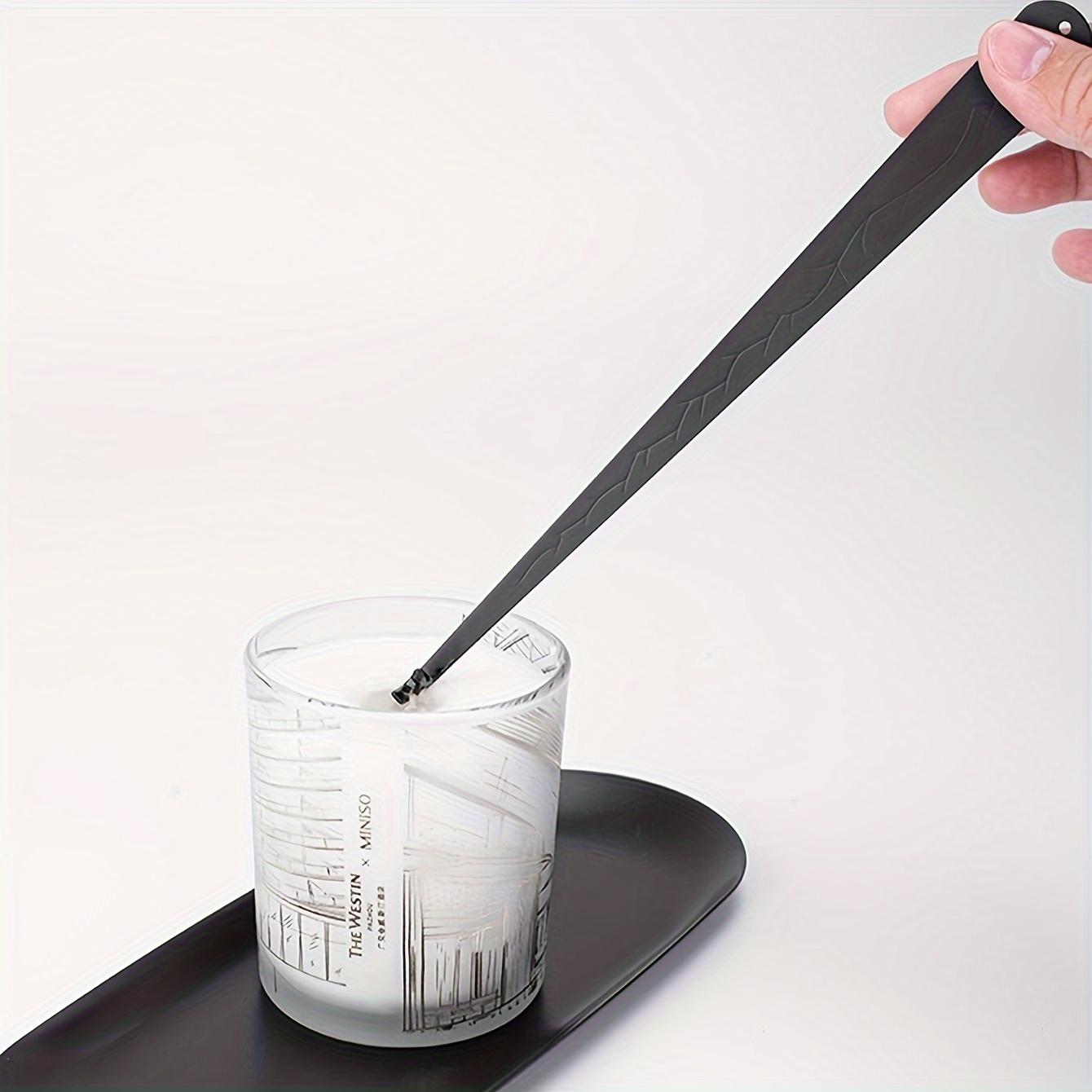 

1 шт. - Бытовой крючок для свечей из нержавеющей стали, крючок для регулировки фитиля ароматической свечи, инструмент для тушения свечей чёрный