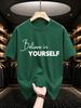 2026 New Cotton Tshirt Believe In Yourself Inspirational Slogan Print Crew Neck Short Sleeve Casual Top