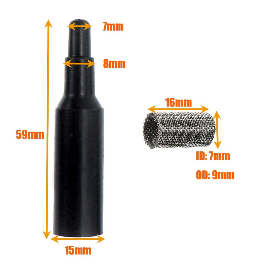 5pcs Glow Plug Strainer Screen Filter & Remover Tool Atomizer Felts Air Diesel Heater for Car Truck Camper Caravan