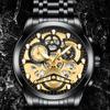 VA VA VOOM Men's Hollow Wrist Watch Student Waterproof Men's Watch Luminous Internet Celebrity Watch
