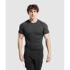 Gymshark Elitarny bezszwowy T-shirt Czarny Ciemnoszary A4A9I BB3K