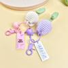 Tulip Crochet Keychain: Cute Bag Pendant & Car Ornament Gift for Kids and Couples