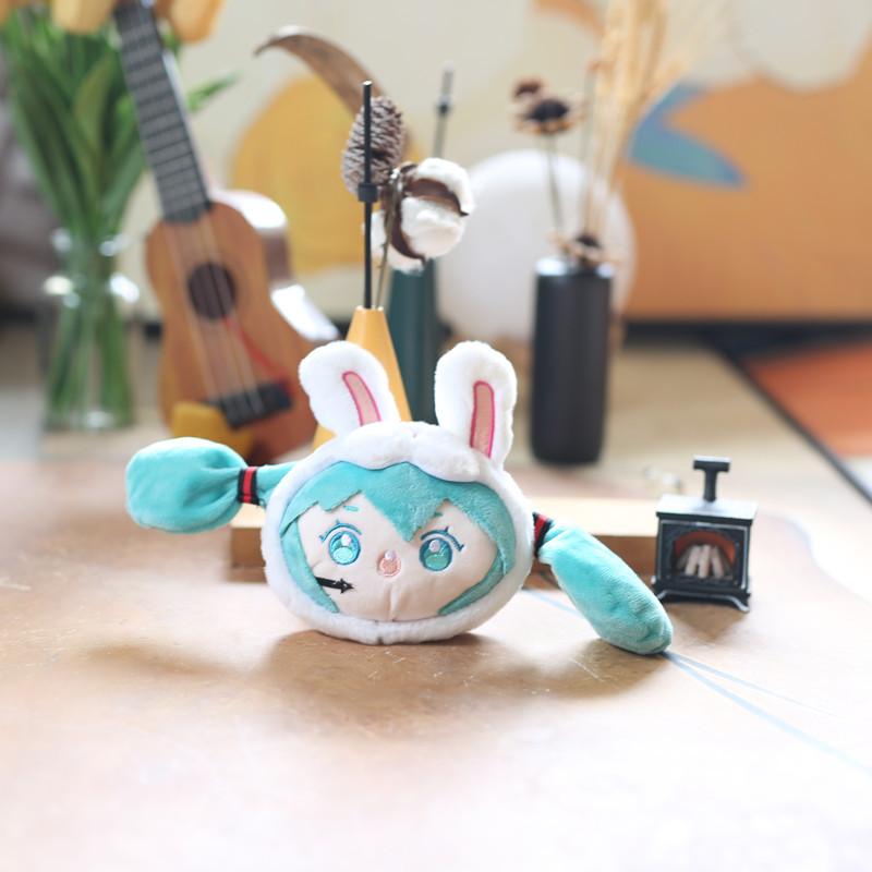 

Милая милая 2D кукла Хацунэ Мику, маленькая плюшевая игрушка-кукла, сумка для монет, кукла-кошелек 15cm