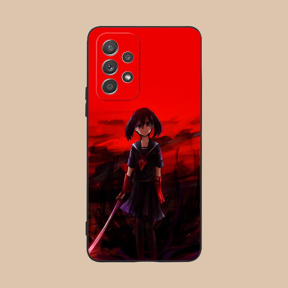 Akame Kurome Matte TPU Mobile Phone Case for Samsung Galaxy M55 54 42 35 34 33 32 23 22 15 14 13 12 F55 5G Colorful Cover
