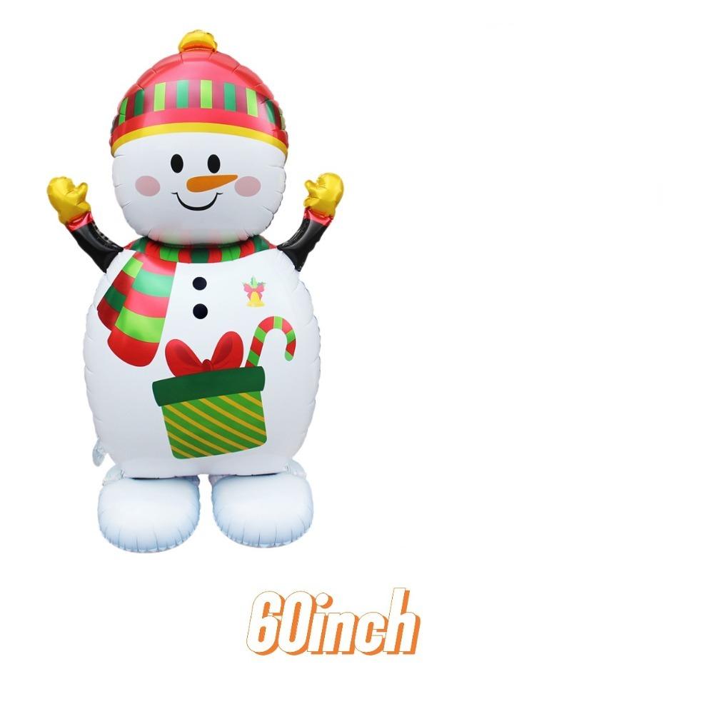 Giant Santa Claus Christmas Inflatable Foil Balloons Standing Balloons Home New Year Party Supply