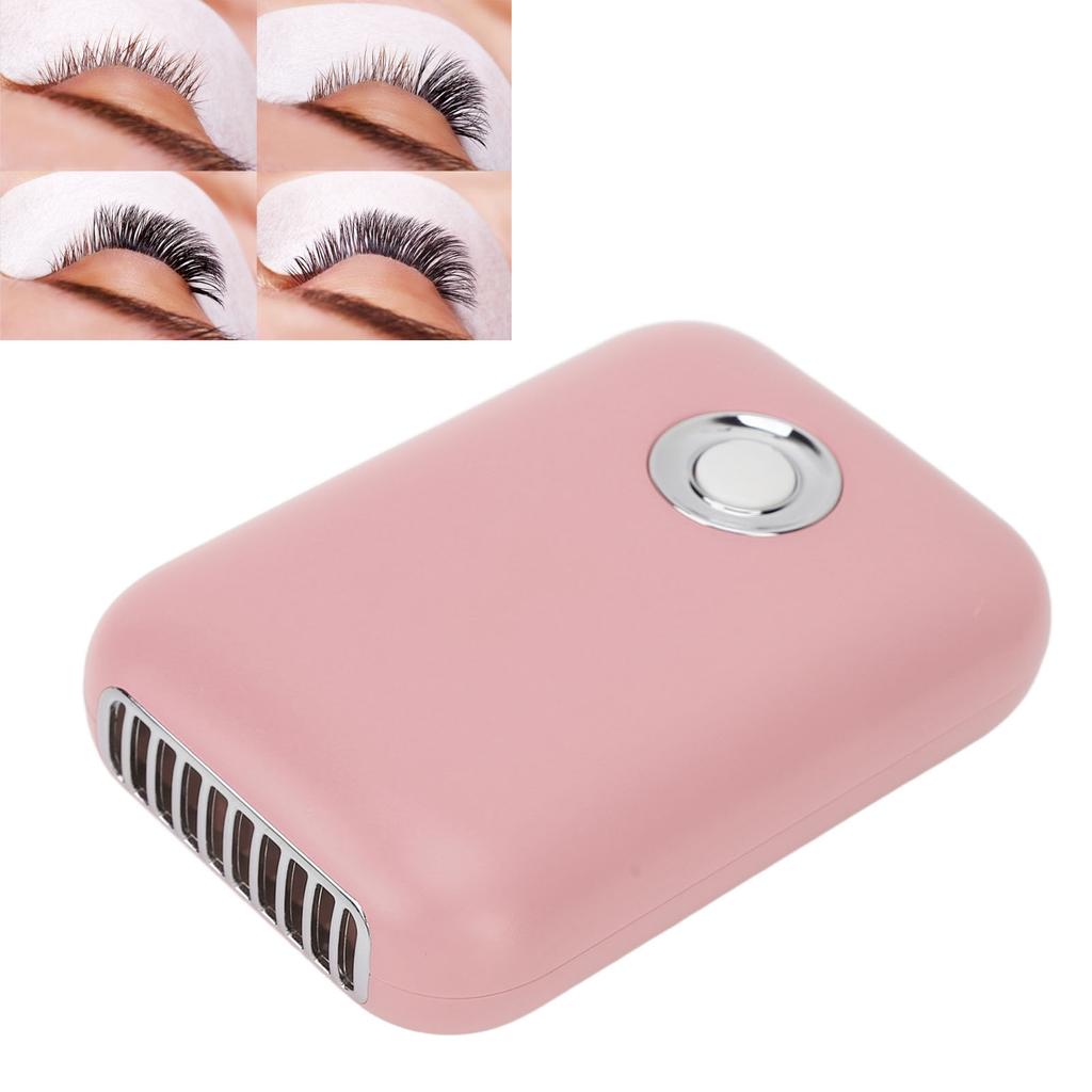Eyelash Dryer Fan Portable USB Rechargeable 3 Speed Low Noise Eyelash Blow Dryer with Folding T Bracket