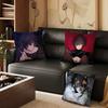 TTowa Slow Damage Pillow Case Square DoubleSided Printing Short Plush Sofa Cushion Cover Bedroom Bedside Pillow