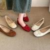 French ballet style bow single shoes women's spring and autumn gentle evening shoes super foreign versatile light mouth ladyshoes